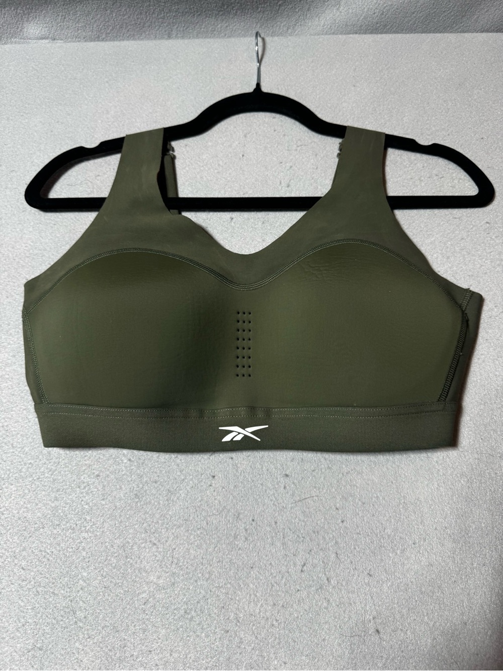 NWOT Reebok Olive Green High-Support Sports Bra Size M/L